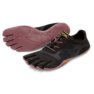 Vibram KSO EVO Black/Rose Womens Training Shoes | India-352490